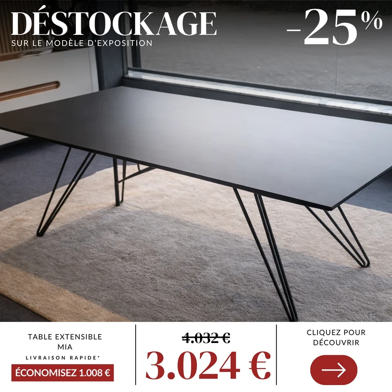 Table extensible - Movis - Mia