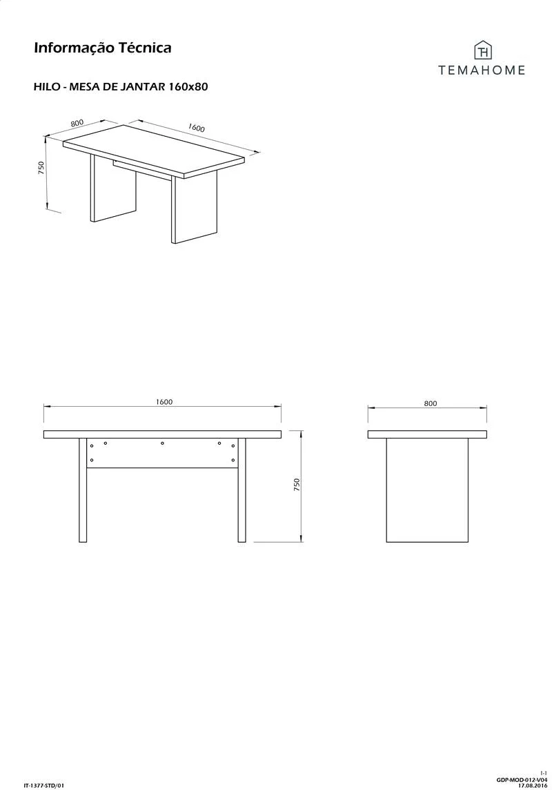 Tema Home Table - Detroit