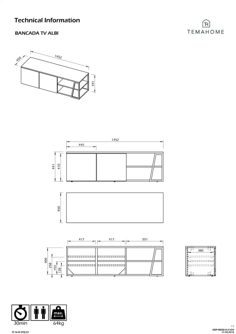 Temahome Meuble TV - Albi
