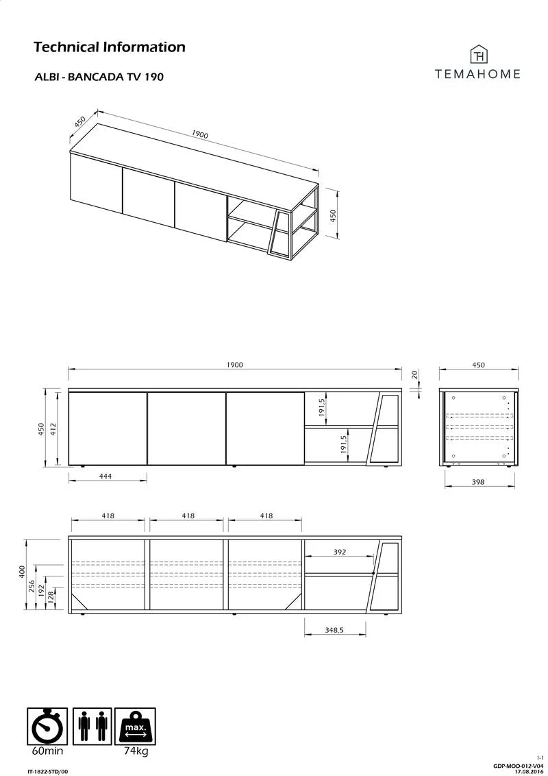 Temahome Meuble TV - Albi