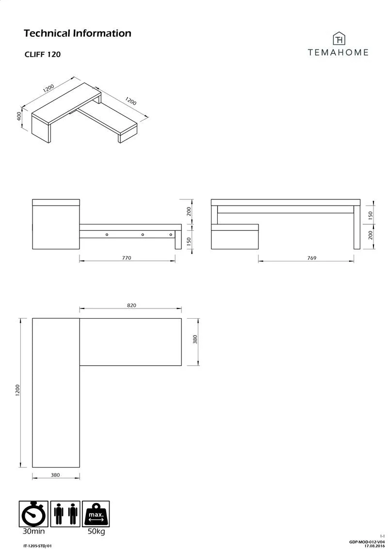 Temahome Meuble TV - Cliff