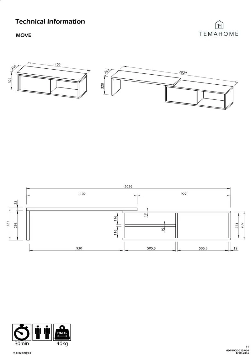 Temahome Meuble TV - Move