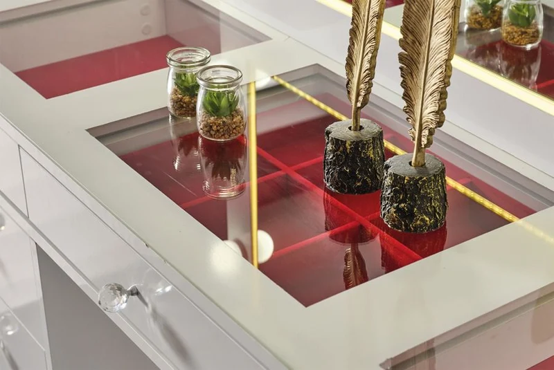 Coiffeuse + miroir LADY