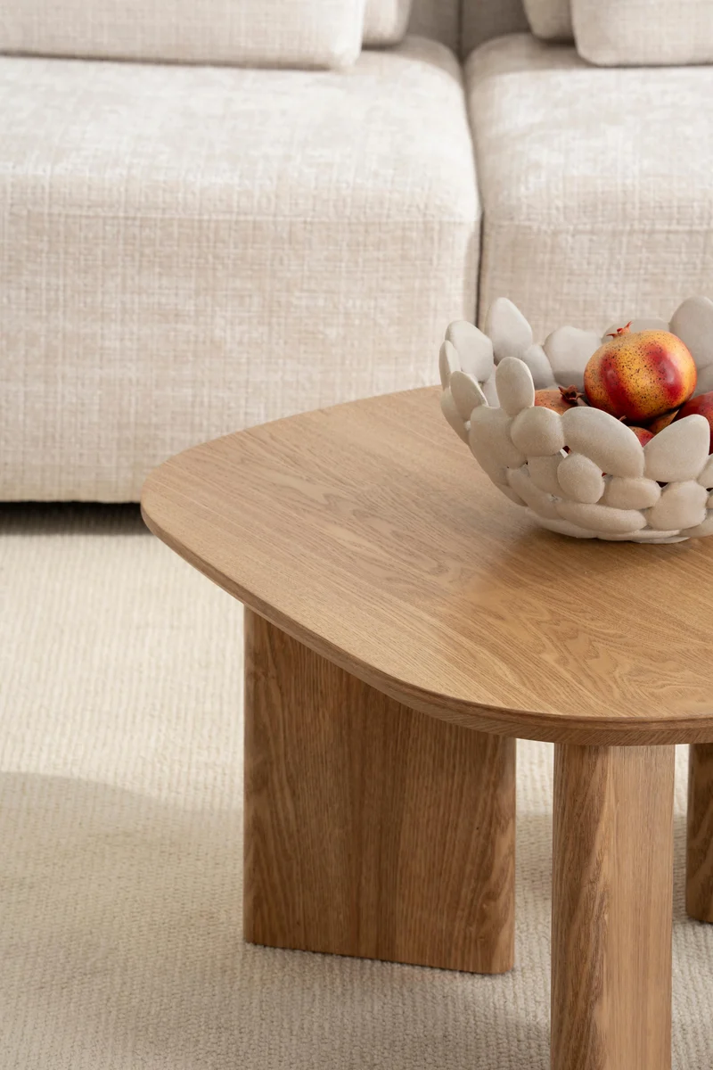 Table basse en bois, 80x80xH42CM - MIRO
