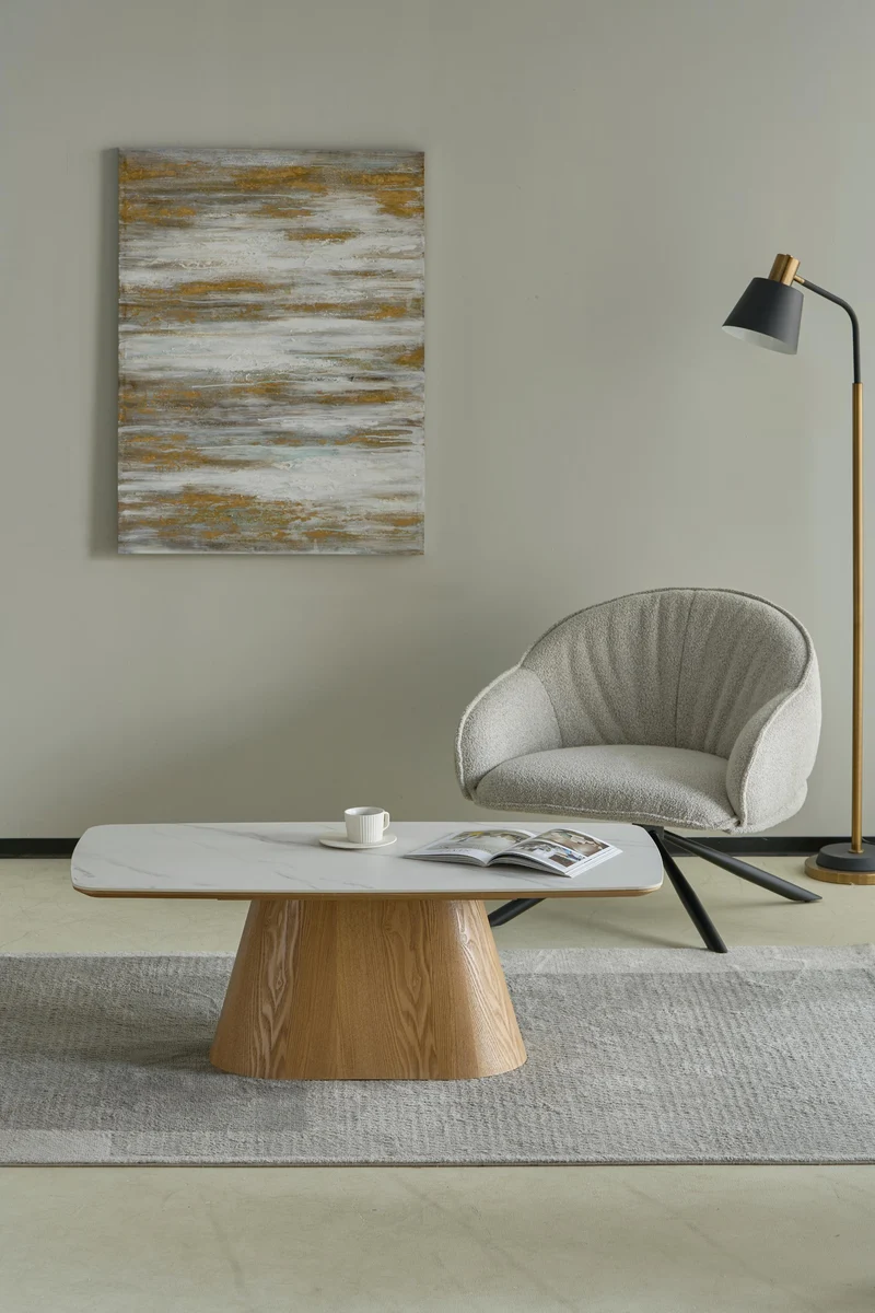 Table basse en bois, 120x60xH42CM - EDDA