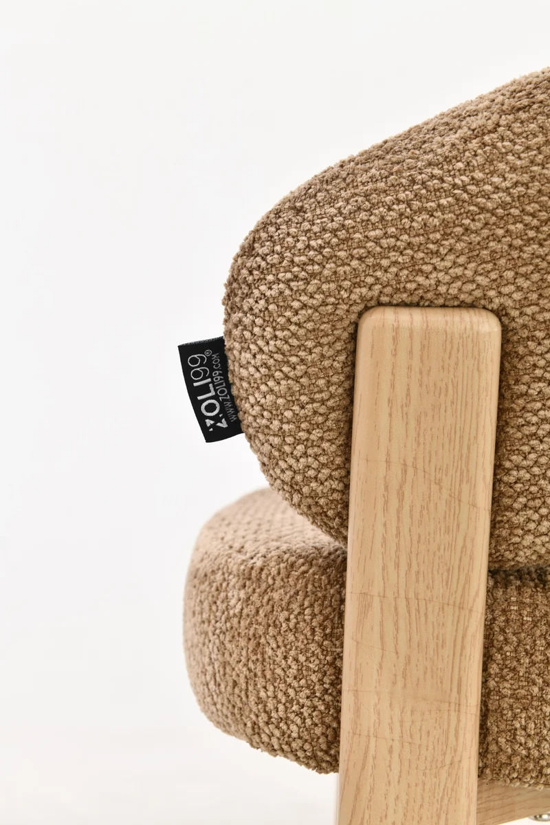 Chaise en tissu anti tache, 57x61xH79,5CM - ALESSIA