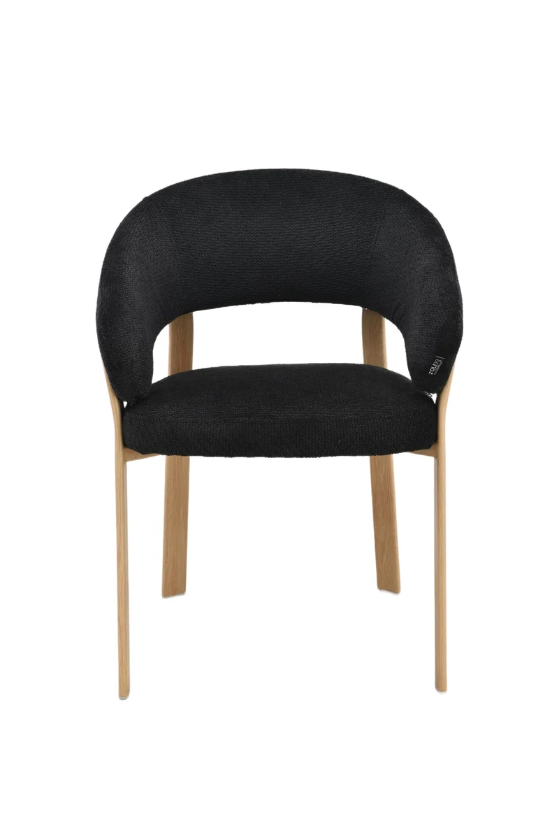 Chaise en tissu anti tache, 57x61xH79,5CM - ALESSIA