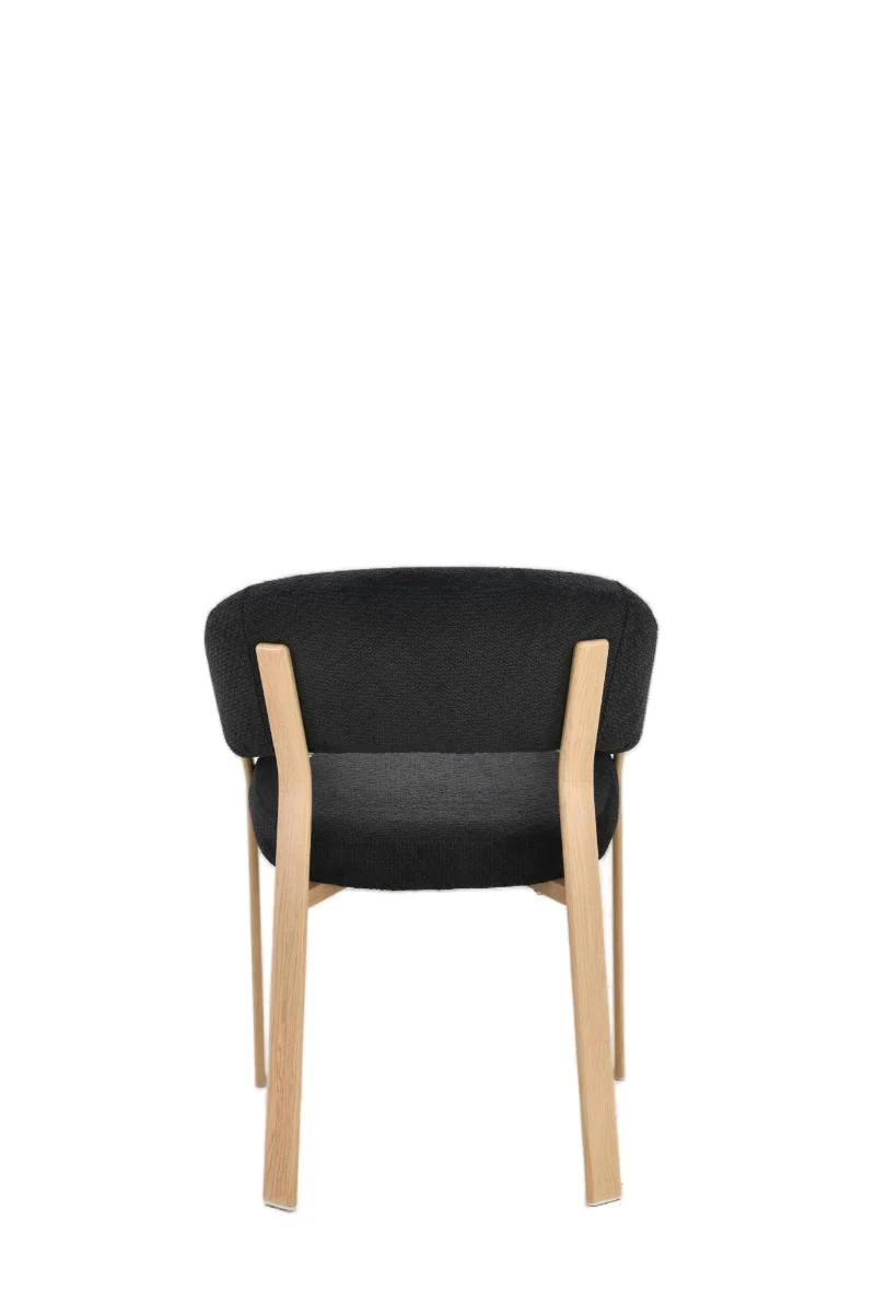 Chaise en tissu anti tache, 57x61xH79,5CM - ALESSIA