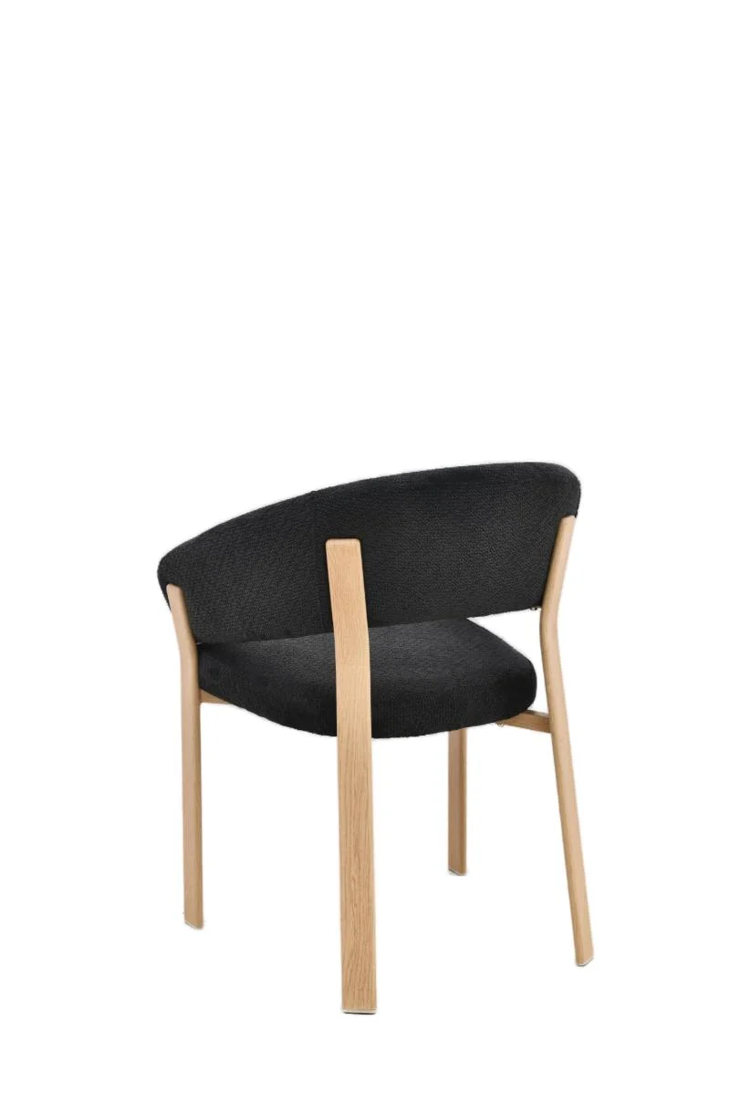 Chaise en tissu anti tache, 57x61xH79,5CM - ALESSIA