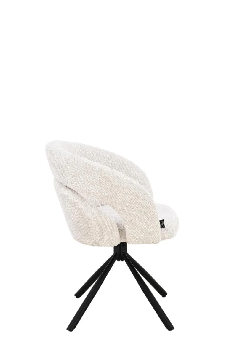 Chaise en tissu anti tache, 60,5x62,5xH82,5CM - CELINE