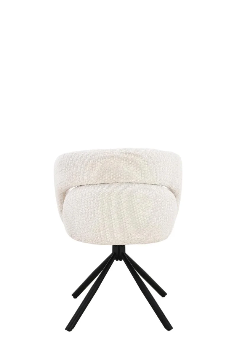 Chaise en tissu anti tache, 60,5x62,5xH82,5CM - CELINE