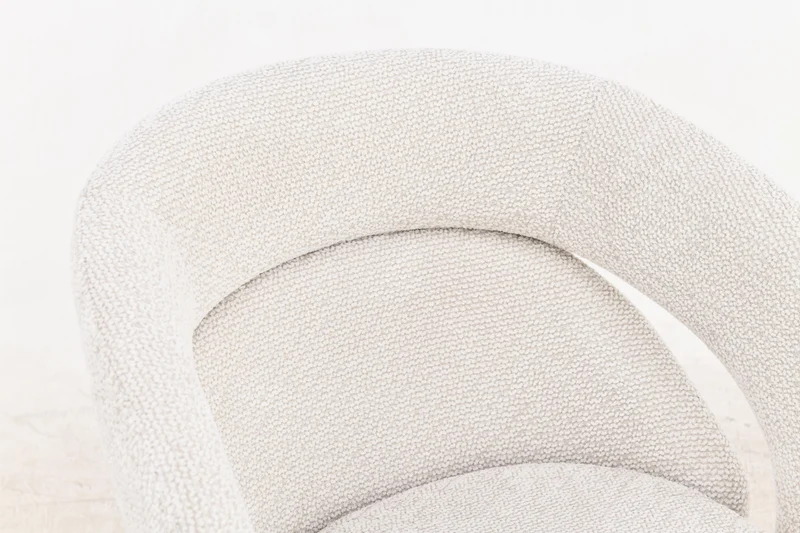 Chaise en tissu anti tache, 60,5x62,5xH82,5CM - CELINE