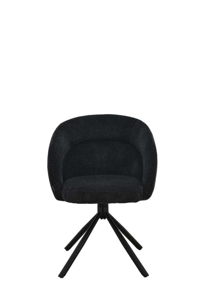 Chaise en tissu anti tache, 60,5x62,5xH82,5CM - CELINE
