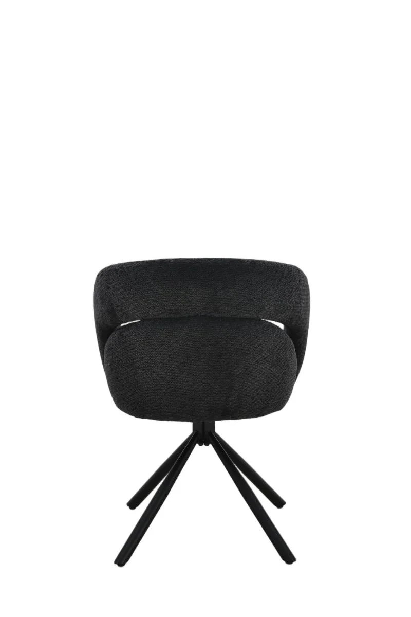 Chaise en tissu anti tache, 60,5x62,5xH82,5CM - CELINE