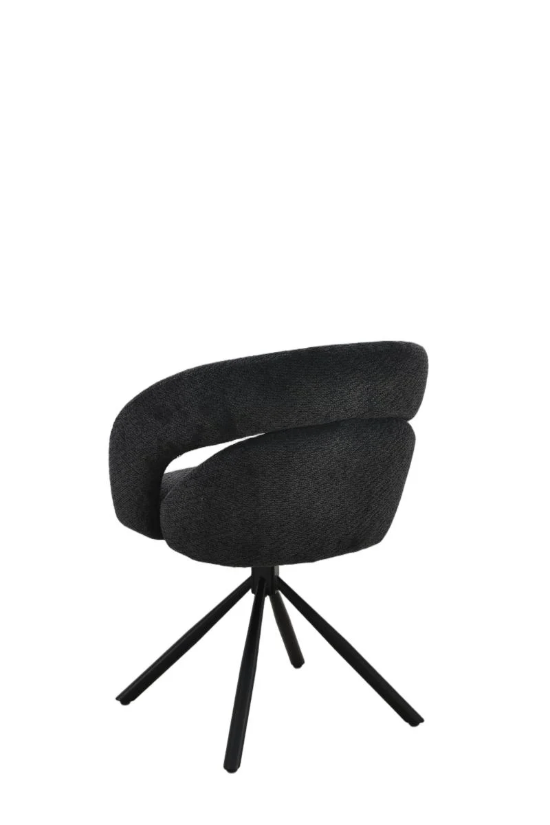 Chaise en tissu anti tache, 60,5x62,5xH82,5CM - CELINE