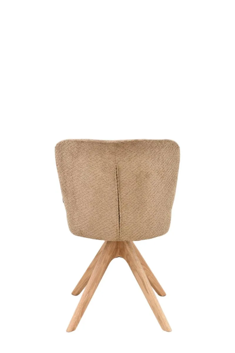 Chaise en tissu anti tache, 52x63xH82CM - ALINA