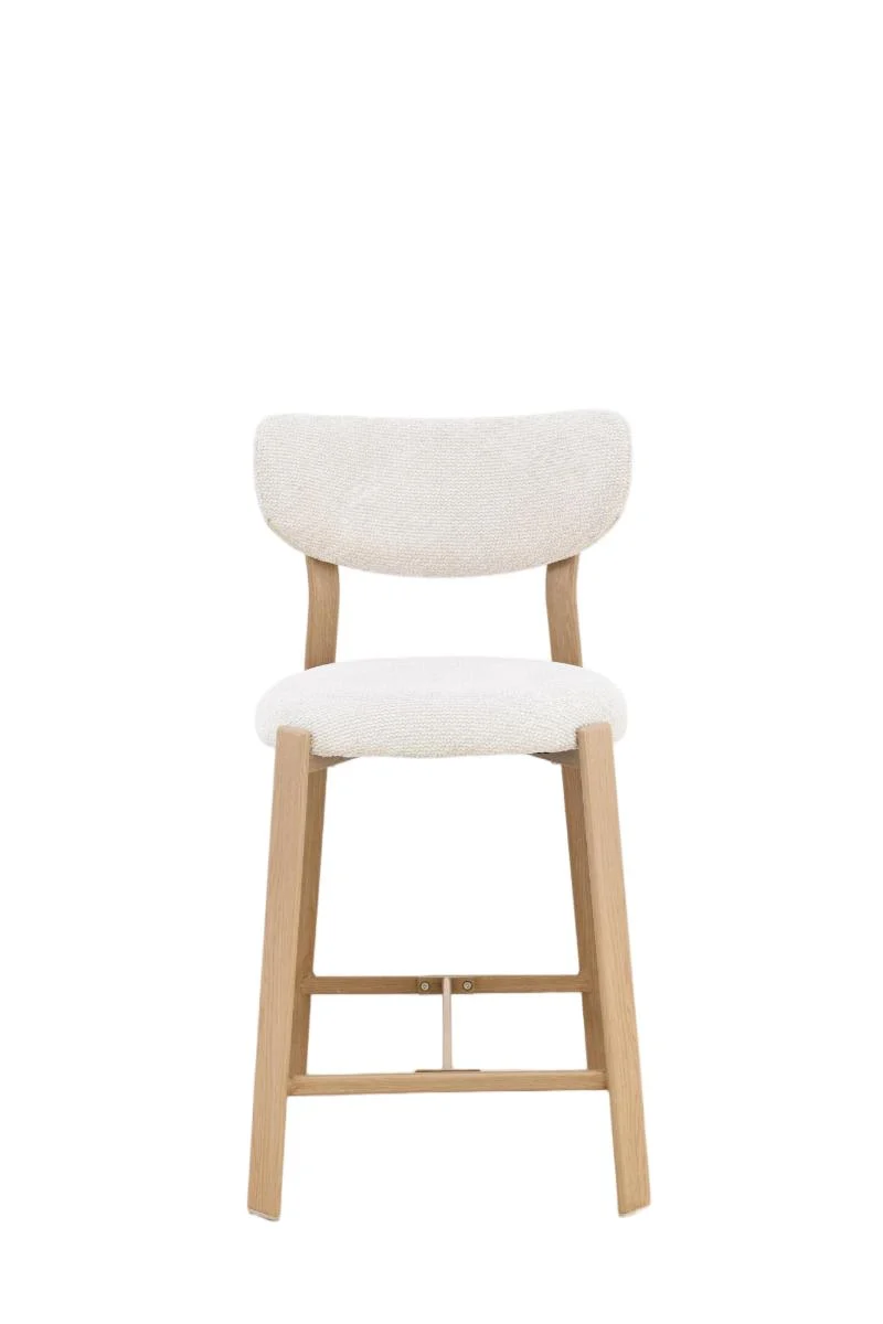 Chaise haute tabouret de bar en tissu anti tache, 50x54xH96CM - LORA