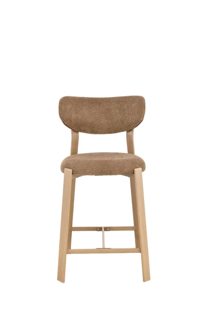 Chaise haute tabouret de bar en tissu anti tache, 50x54xH96CM - LORA