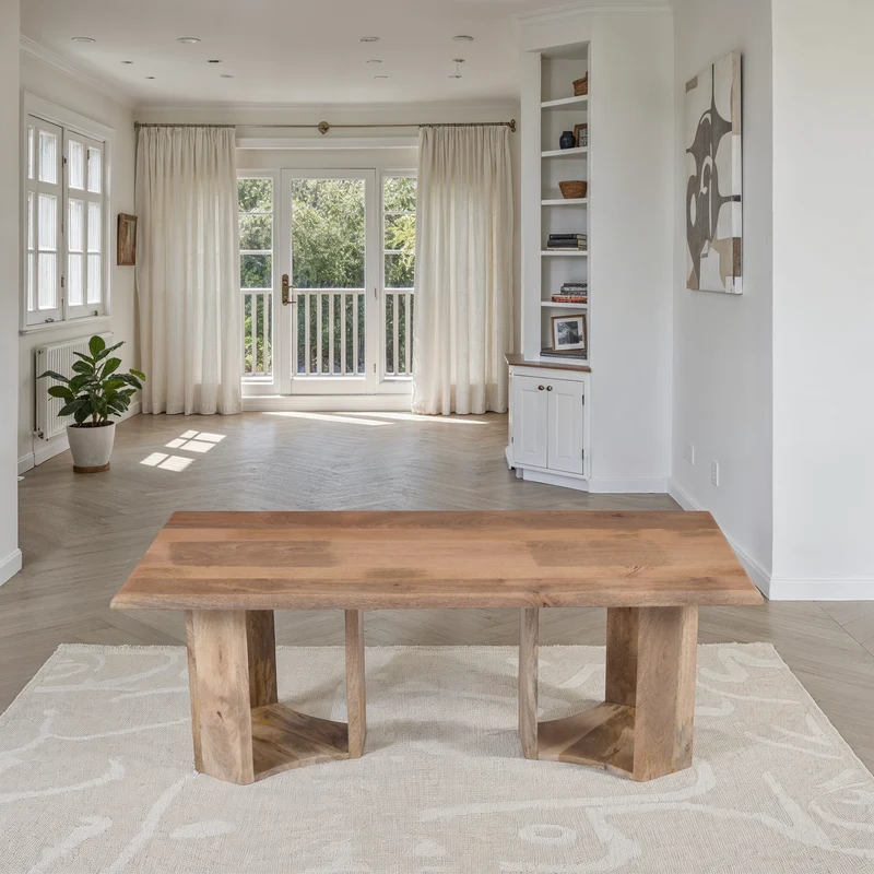 Table basse en bois, 125x60xH45CM - VIRELLE
