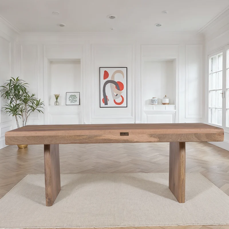 Table basse en bois massif, 125x60xH45CM - LINEA