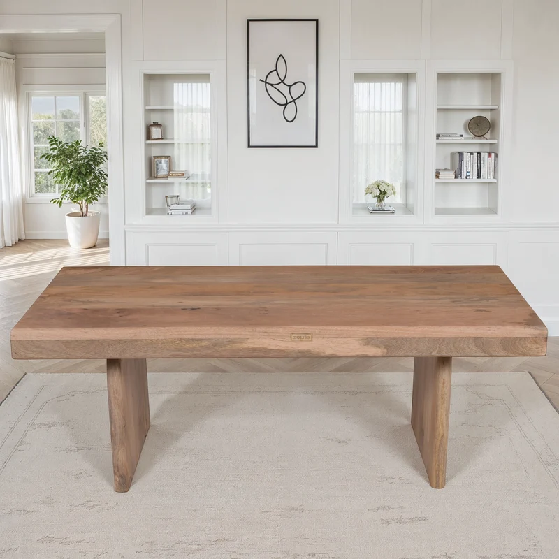 Table basse en bois massif, 125x60xH45CM - LINEA