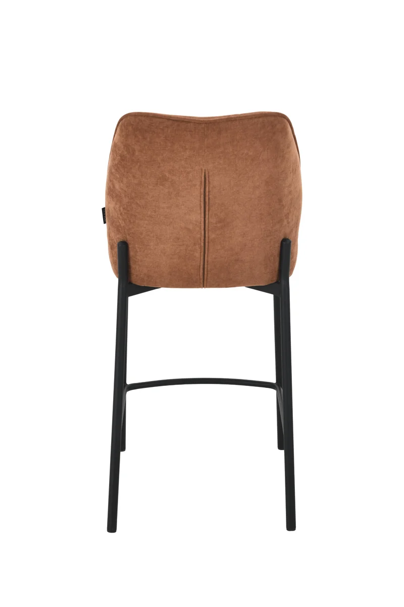 Chaise haute tabouret de bar en tissu anti tache, 67x47xH97,5CM - LYRA