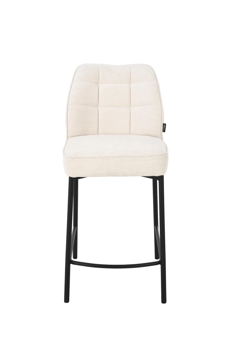 Chaise haute tabouret de bar en tissu anti tache, 67x47xH97,5CM - LYRA