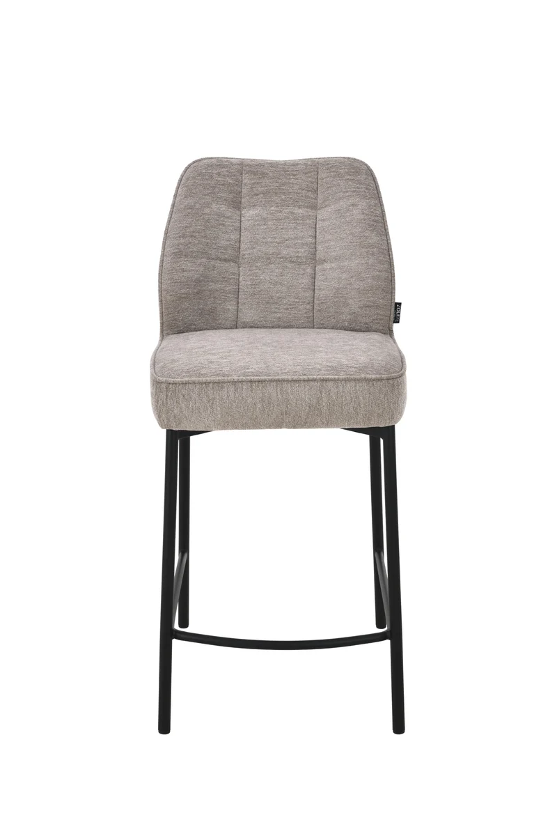 Chaise haute tabouret de bar en tissu anti tache, 67x47xH97,5CM - LYRA