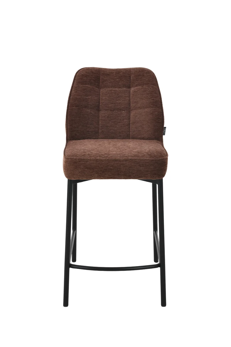 Chaise haute tabouret de bar en tissu anti tache, 67x47xH97,5CM - LYRA