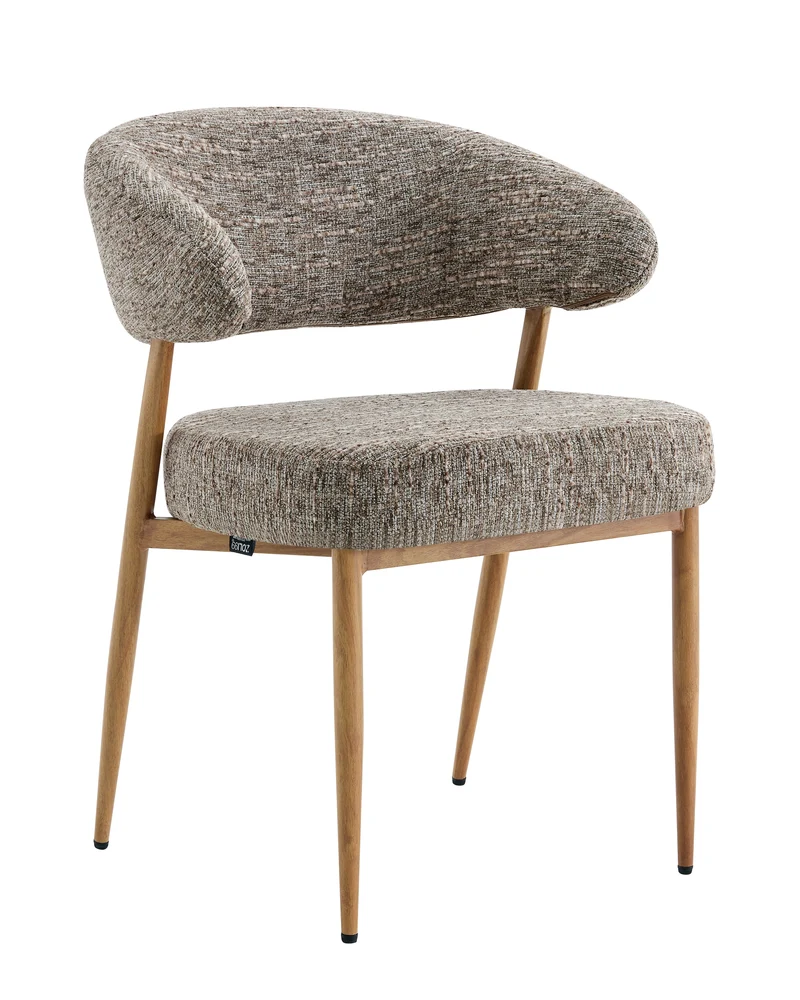 Chaise en tissu anti tache, 59x54xH76,5CM - LUCIA