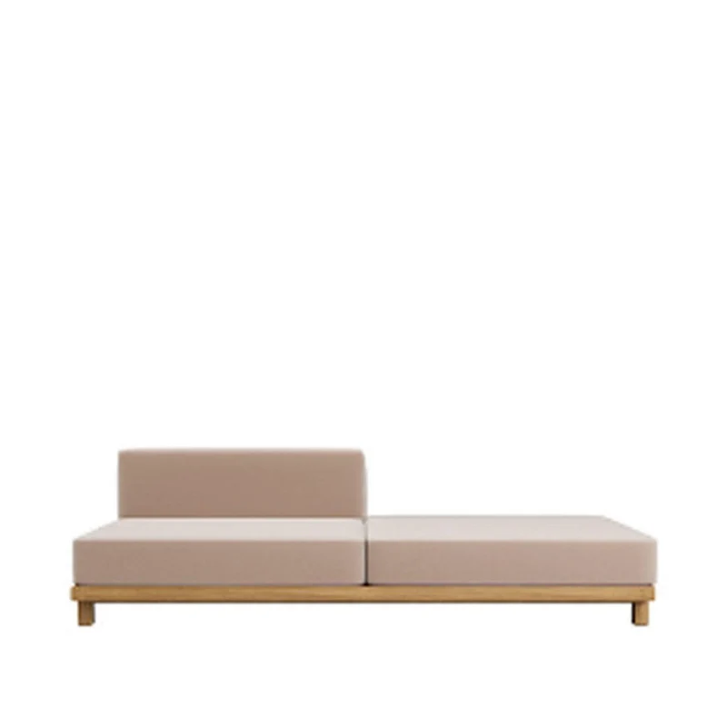 Canapé vis un tabouret d'extension à gauche