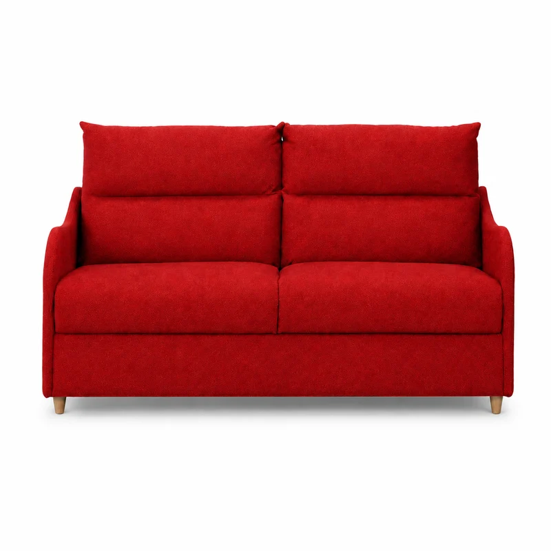 Canapé convertible express 140 cm rouge | Myrtille
