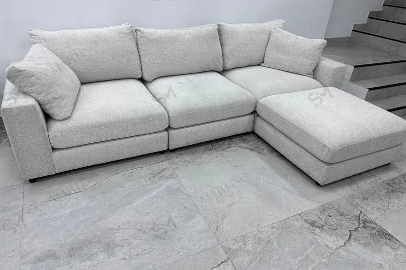 Canapé Julia modulable chenille 3+1