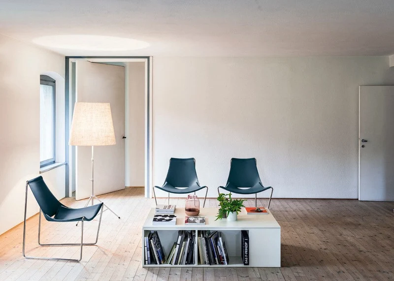 Fauteuil - Design - Métal et cuir - Apelle