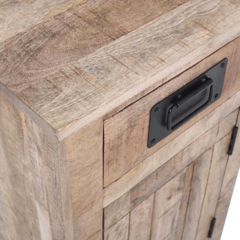 Commode en bois de manguier, 40x40xH72CM - RIGA
