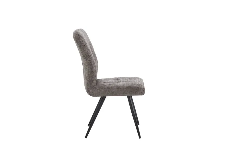 Chaise en tissu anti tache, 47x62xH93CM - NOVALI