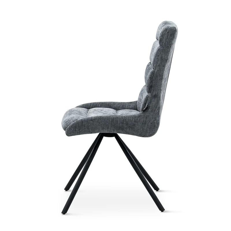 LAURA Chaise en velours, 60x49x95CM