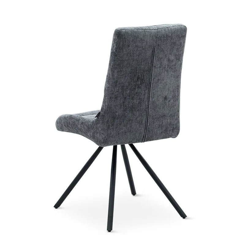 LAURA Chaise en velours, 60x49x95CM