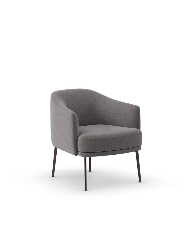 Fauteuil Lenox | Fauteuil design enveloppant pivotant ou sur pieds