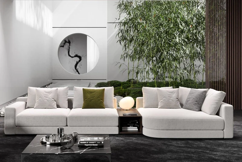 Canapé Stone modulable | Canapé design droit, angle ou péninsulaire