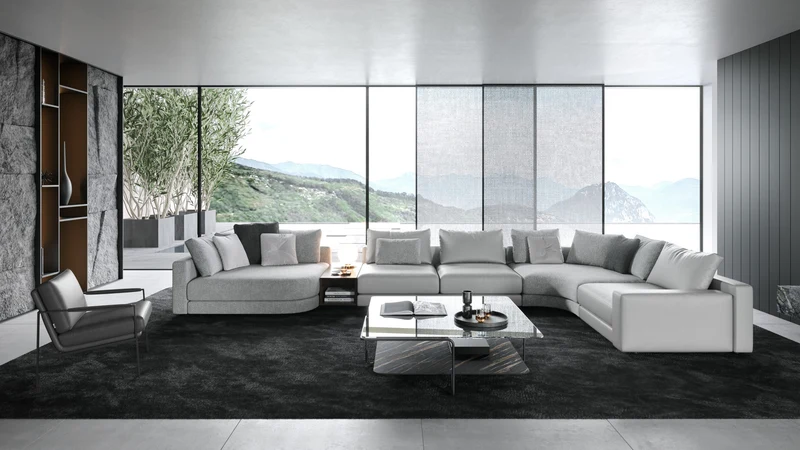 Canapé Stone modulable | Canapé design droit, angle ou péninsulaire