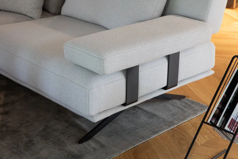 Canapé Elixir modulable | Canapé design droit ou d'angle en tissu ou cuir