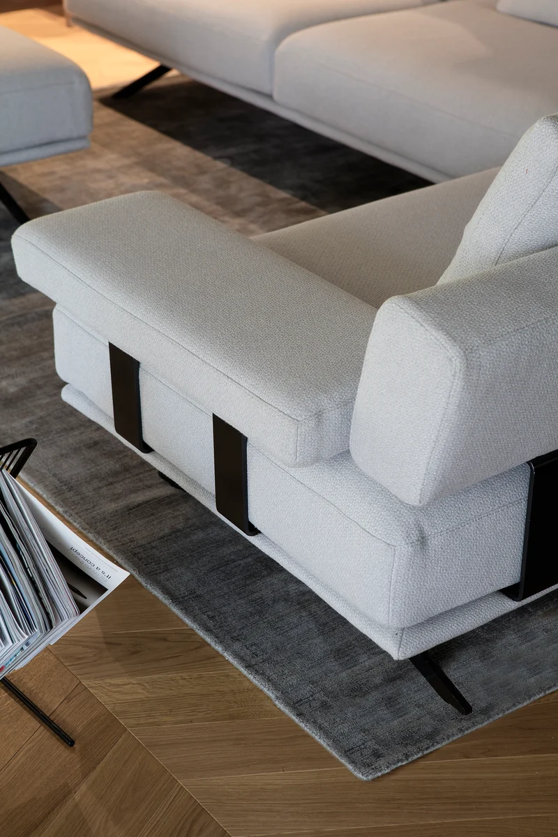 Canapé Elixir modulable | Canapé design droit ou d'angle en tissu ou cuir