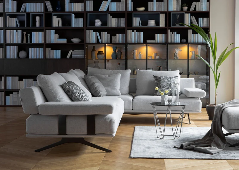Canapé Elixir modulable | Canapé design droit ou d'angle en tissu ou cuir