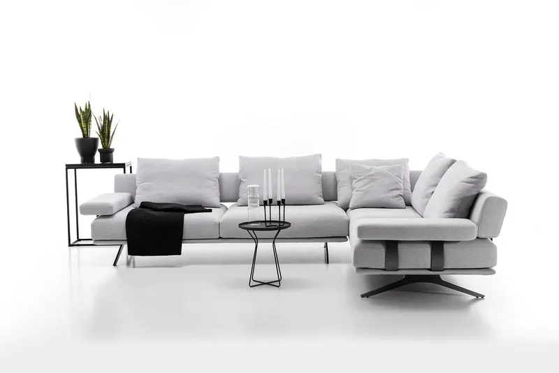 Canapé Elixir modulable | Canapé design droit ou d'angle en tissu ou cuir
