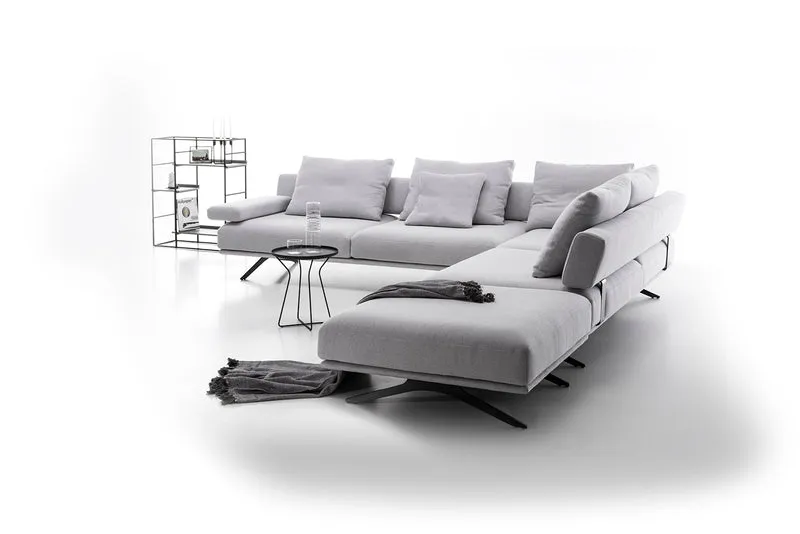 Canapé Elixir modulable | Canapé design droit ou d'angle en tissu ou cuir