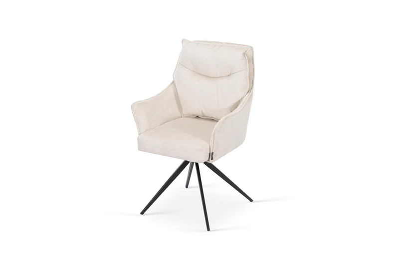 Chaise en tissu anti tache, 61x65xH92CM - LIOR