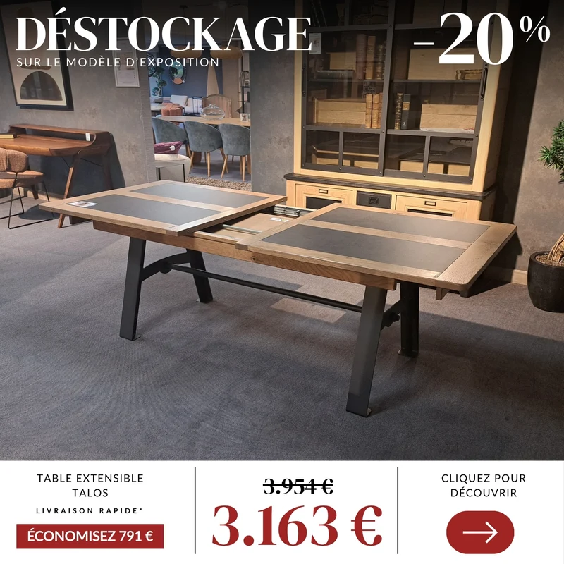 TABLE PIEDS METAL - ADL - TALOS