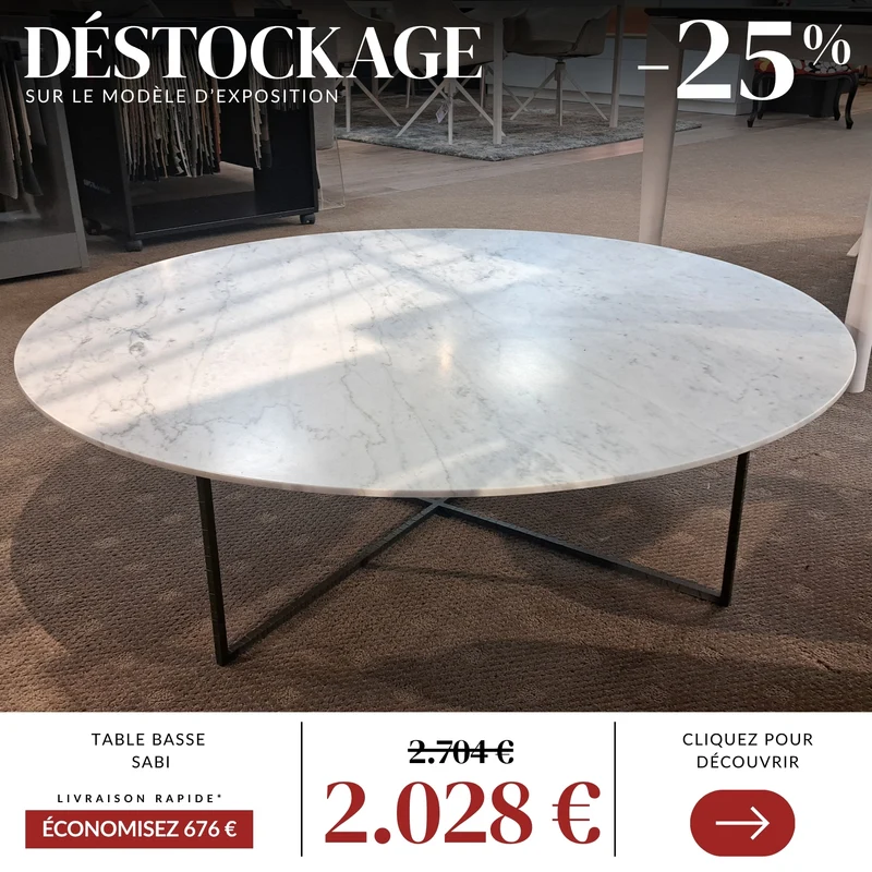 TABLE DE SALON - DESIREE - SABI MARBRE