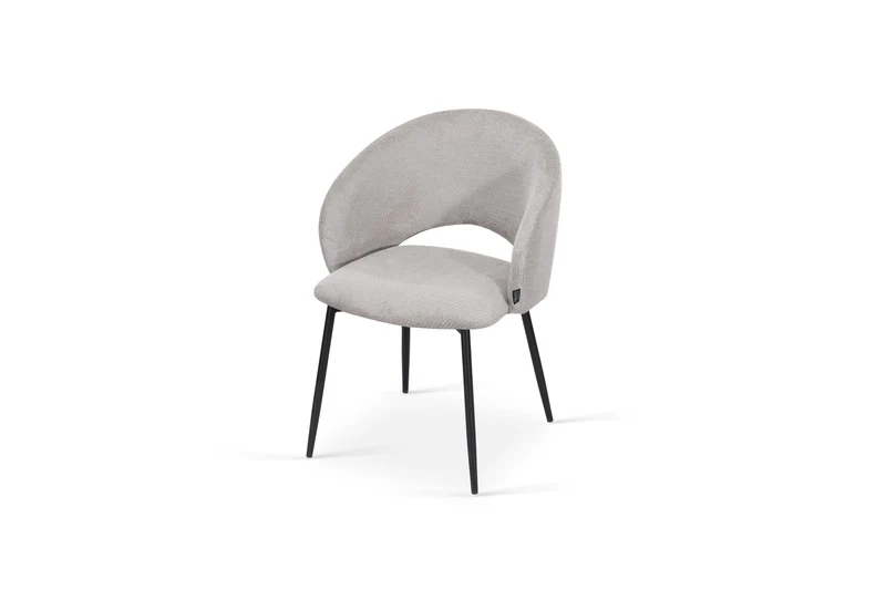 Chaise en tissu anti tache, 58x62xH80,5CM - ELIOR